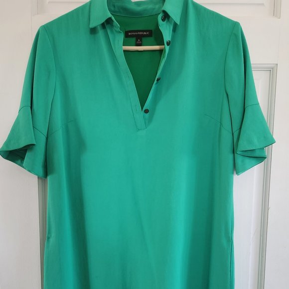 Banana Republic | Dresses | Banana Republic Green Dress | Poshmark
